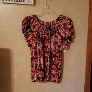 Rust and Brown colored top